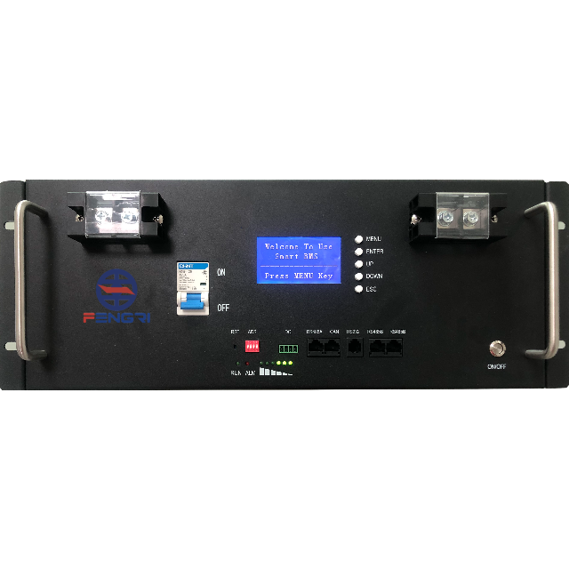 bateria Lifepo4 montada em rack de 48V 200Ah